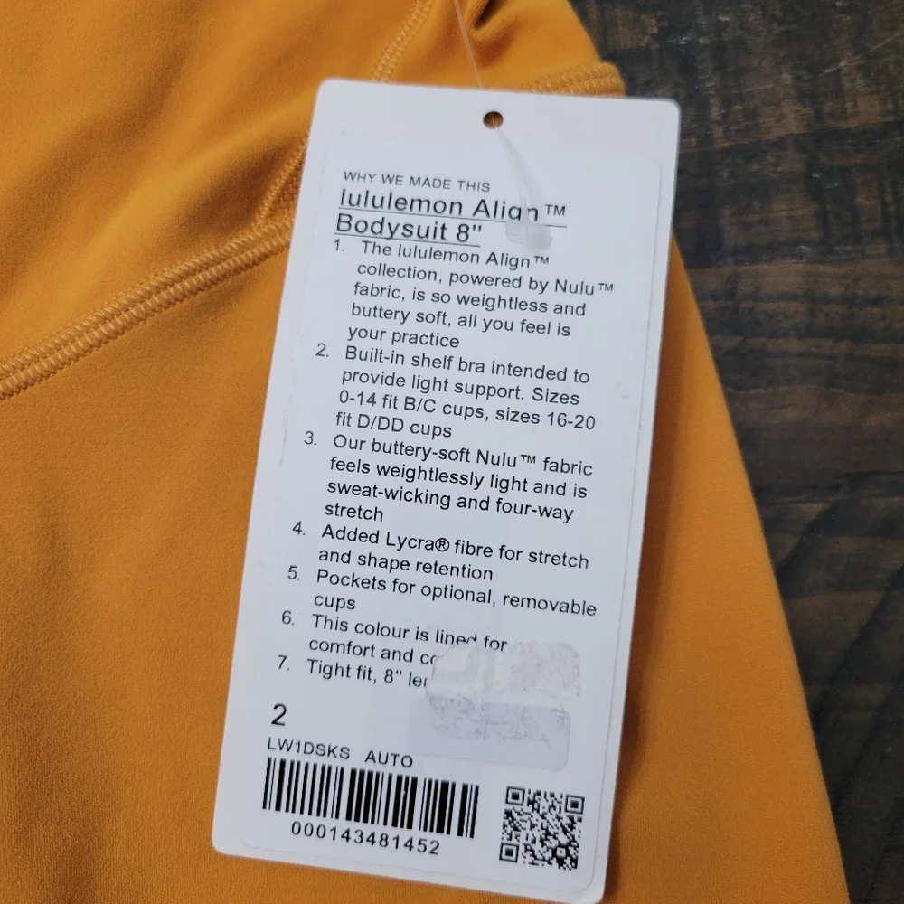 LULULEMON Align‎ Bodysuit | 2